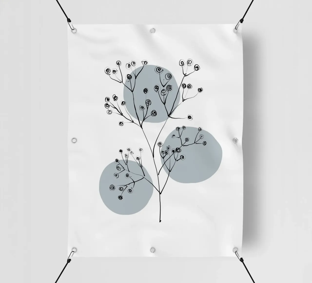 Alina Buffiere - Delicate Botanicals - Schleierkraut telo in pvc da The Artcircle