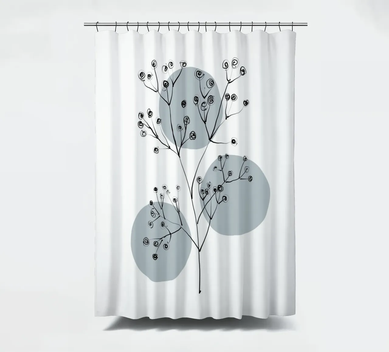 Alina Buffiere - Delicate Botanicals - Schleierkraut tenda da doccia da The Artcircle