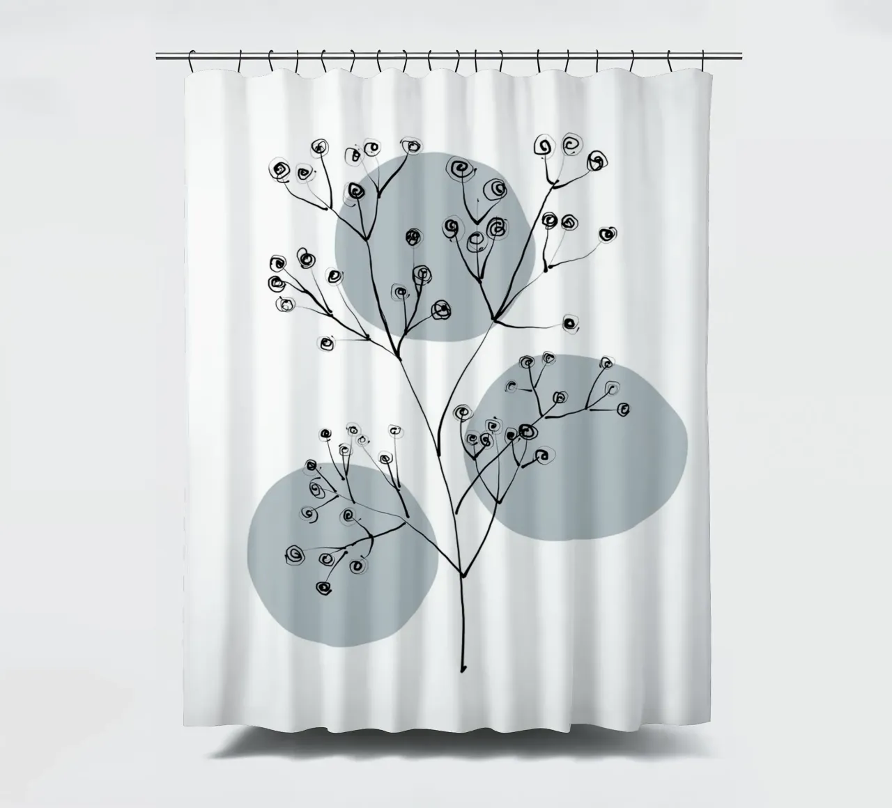 Alina Buffiere - Delicate Botanicals - Schleierkraut tenda da doccia da The Artcircle