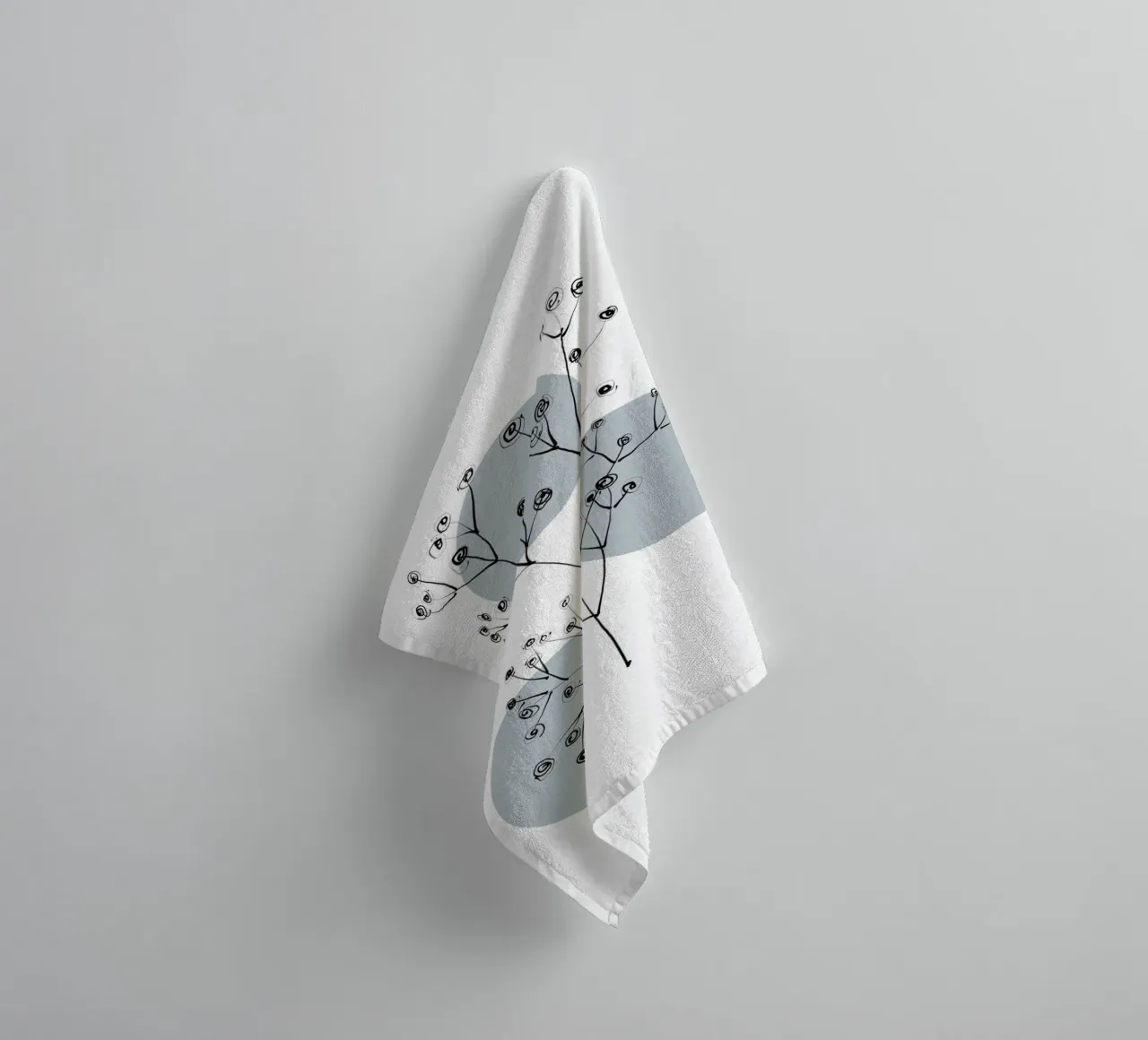 Alina Buffiere - Delicate Botanicals - Schleierkraut asciugamano da bagno da The Artcircle