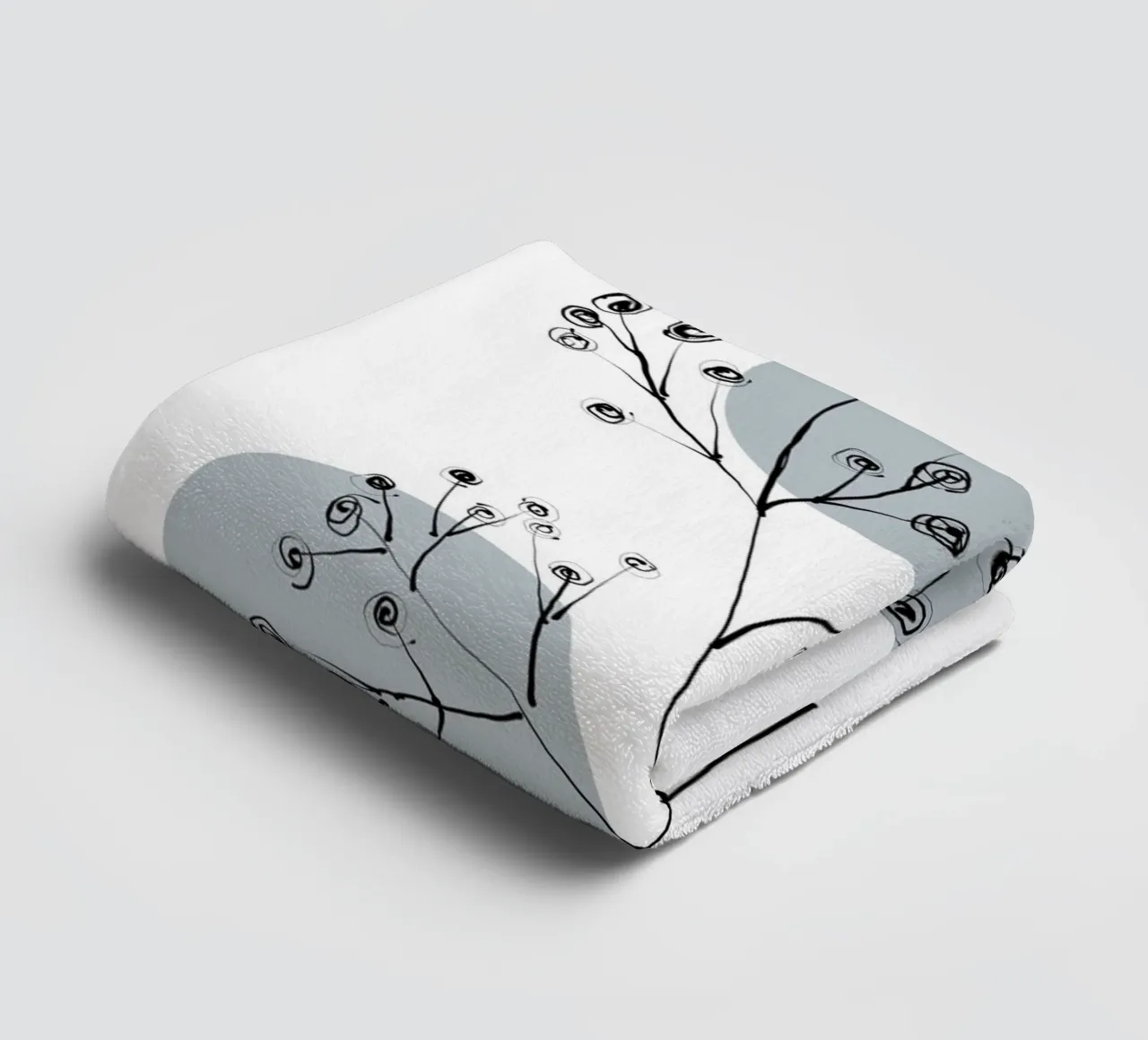 Alina Buffiere - Delicate Botanicals - Schleierkraut asciugamano da bagno da The Artcircle
