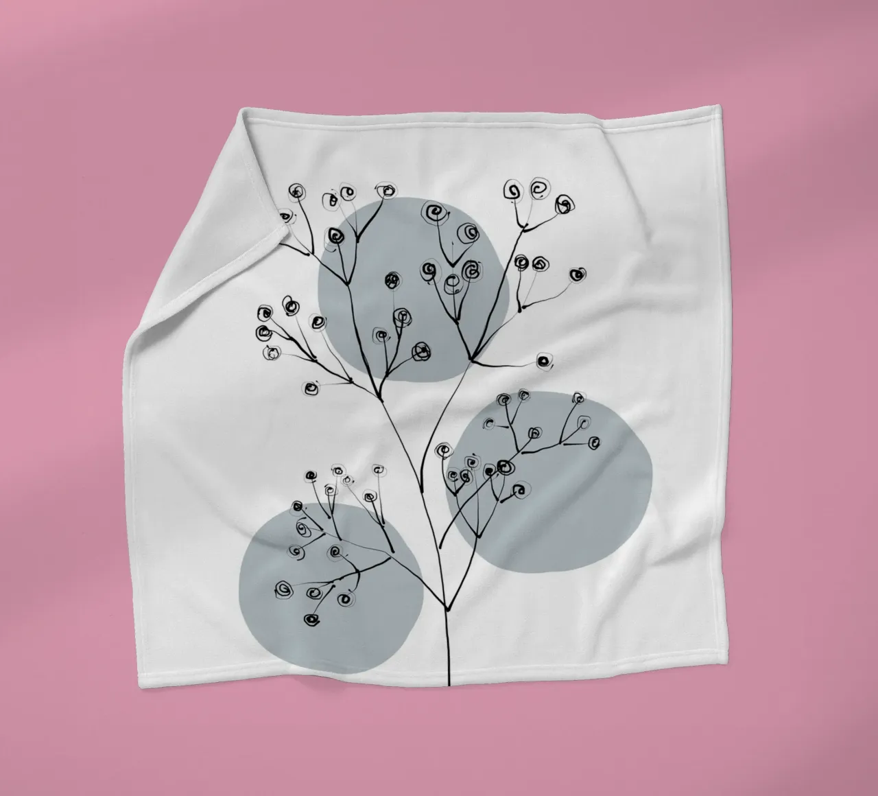 Alina Buffiere - Delicate Botanicals - Schleierkraut coperta in pile da The Artcircle