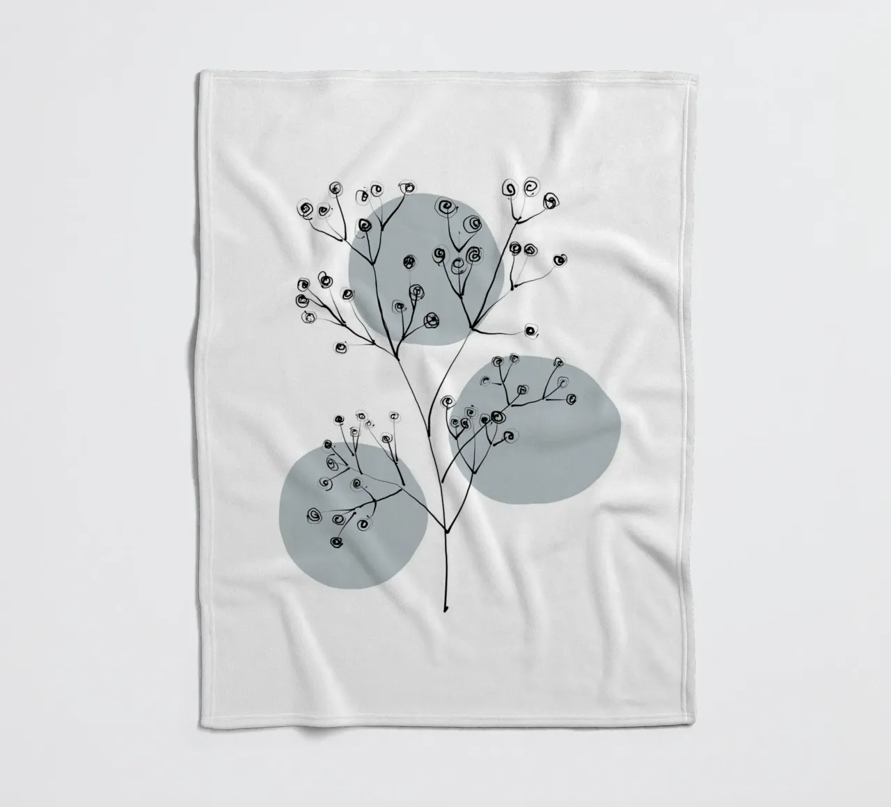 Alina Buffiere - Delicate Botanicals - Schleierkraut coperta in pile da The Artcircle