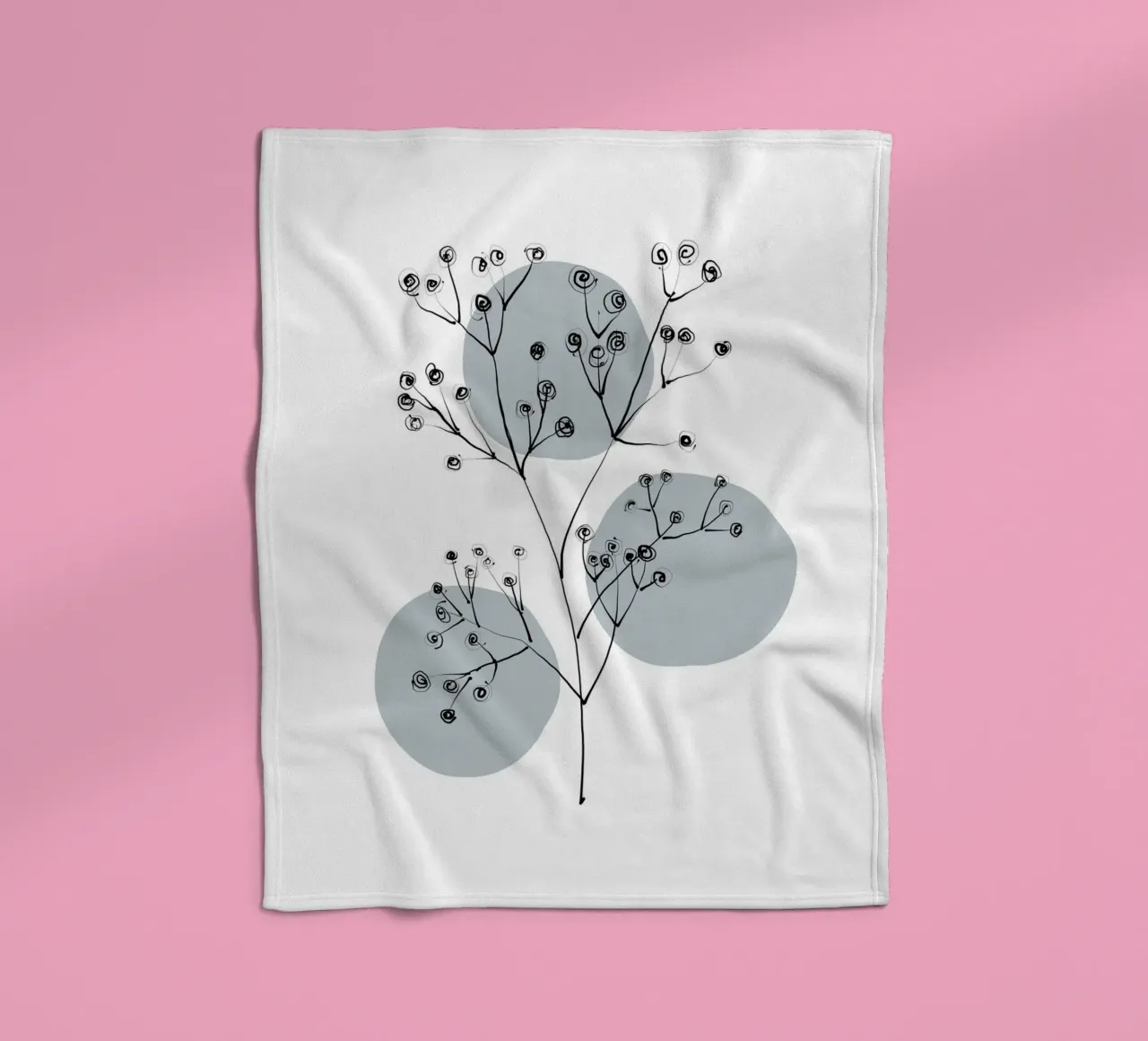 Alina Buffiere - Delicate Botanicals - Schleierkraut coperta in pile da The Artcircle