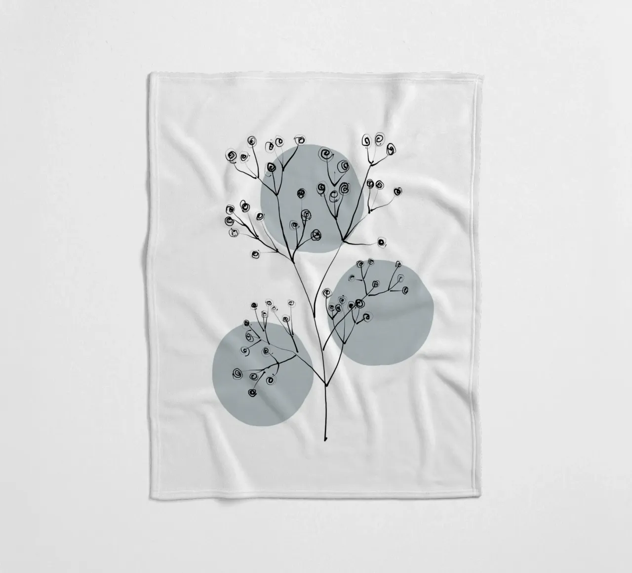 Alina Buffiere - Delicate Botanicals - Schleierkraut coperta in pile da The Artcircle