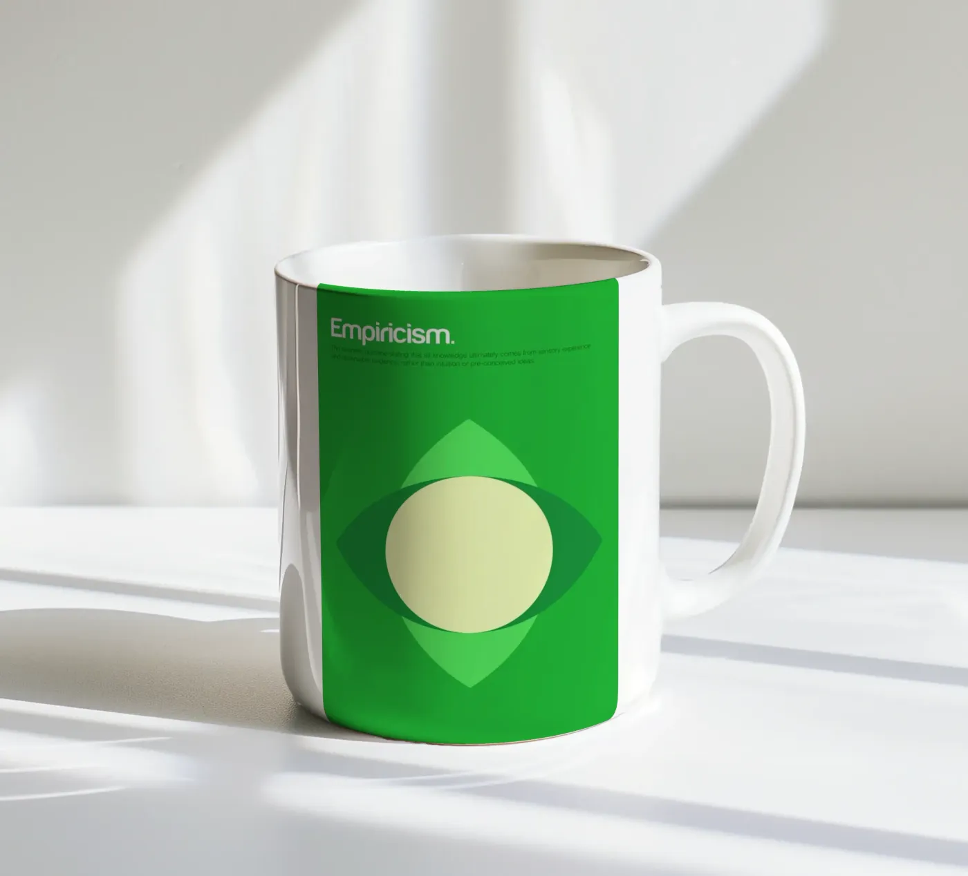 Empiricism ceramic mug by Genís Carreras