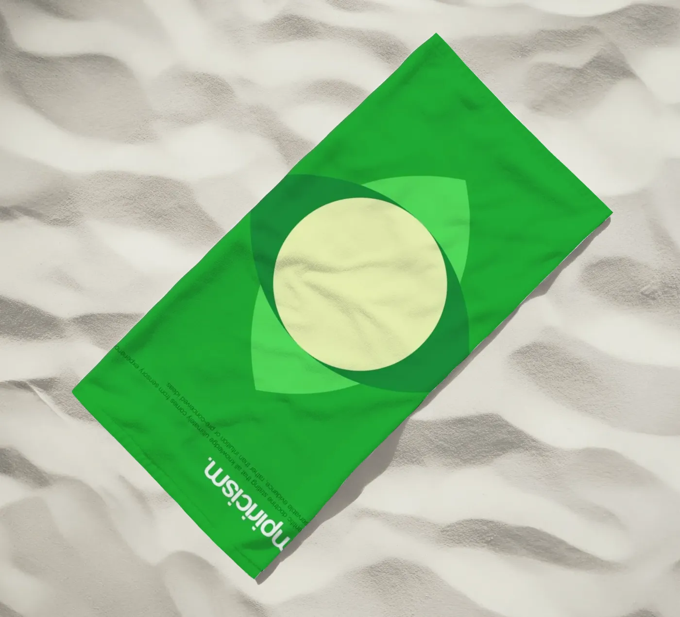 Empiricism beach towel by Genís Carreras