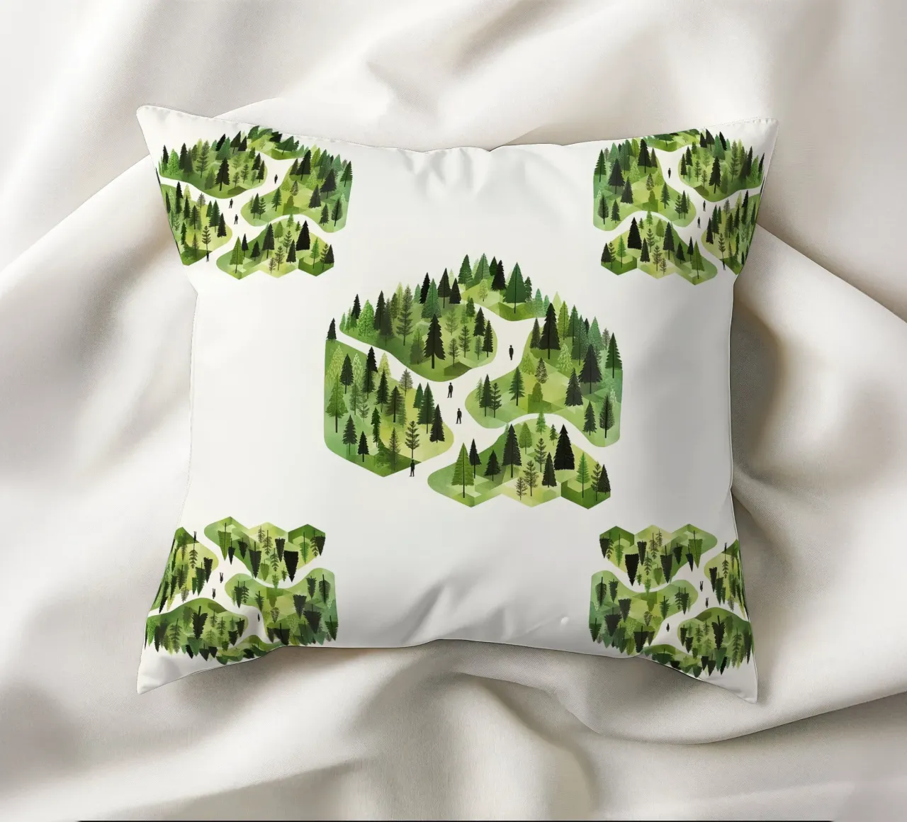 Green emerge 3 -  scatter cuscino da The Quiet Senju