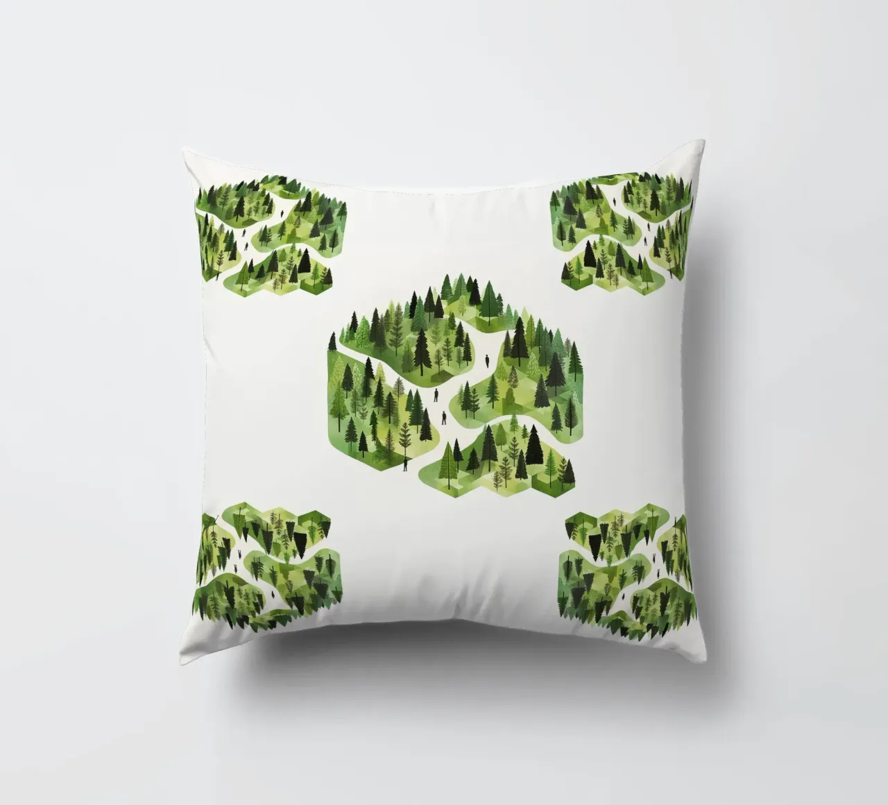 Green emerge 3 -  scatter cuscino da The Quiet Senju