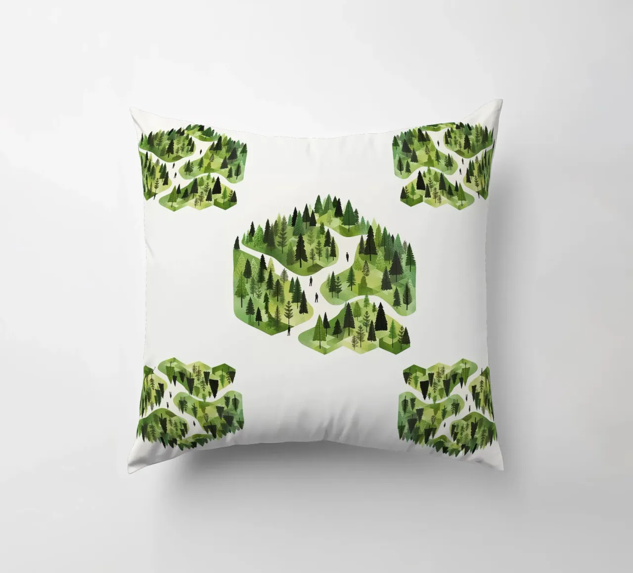 Green emerge 3 -  scatter cuscino da The Quiet Senju