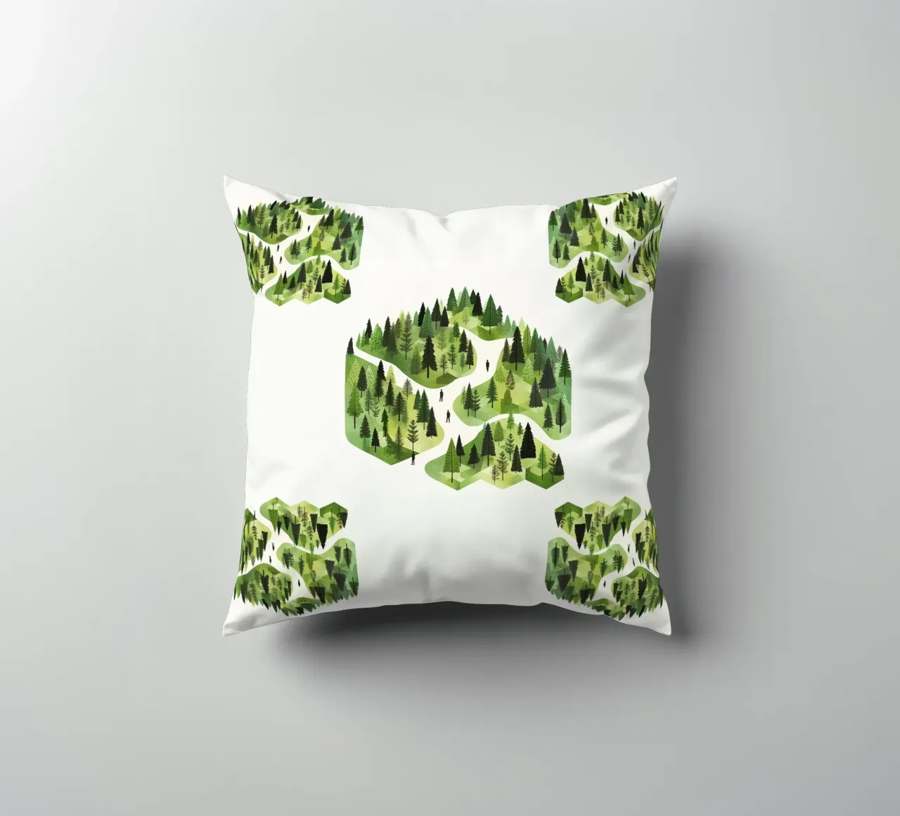 Green emerge 3 -  scatter cuscino da The Quiet Senju