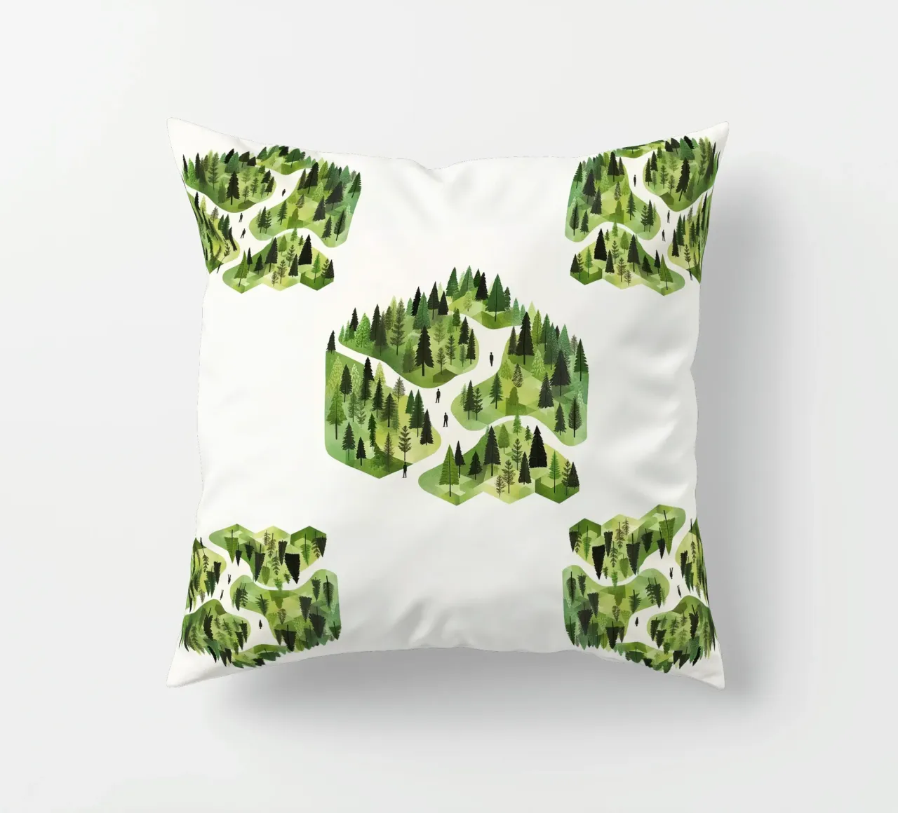Green emerge 3 -  scatter cuscino da The Quiet Senju