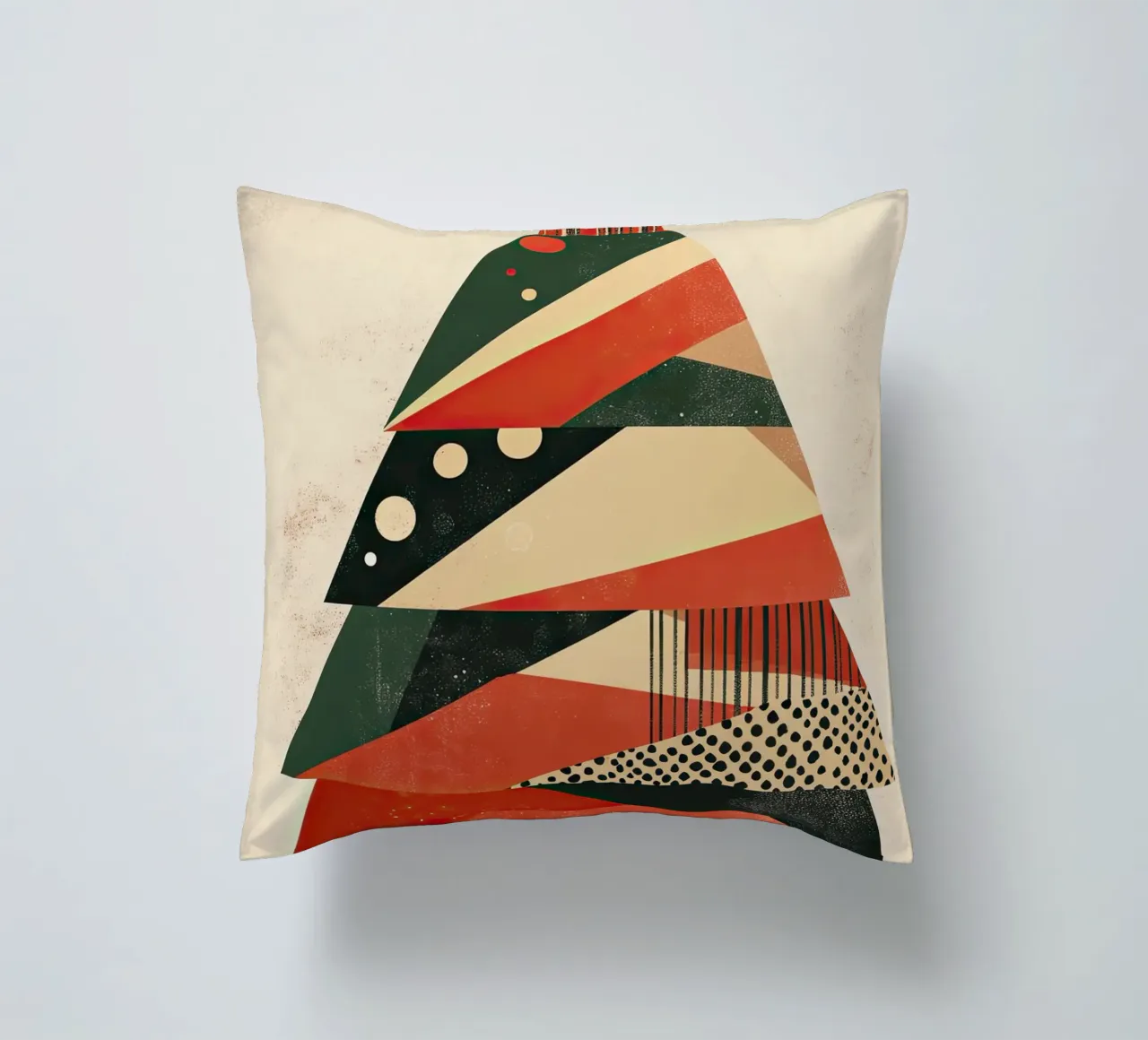 Kerstboom abstract decorative cushion by Imagine