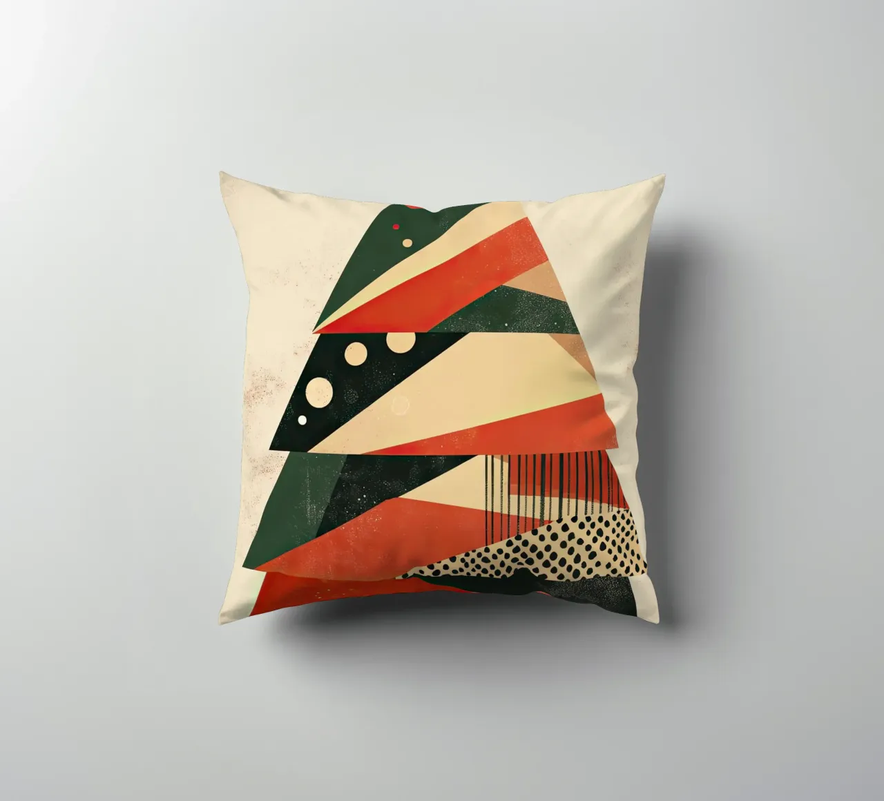 Kerstboom abstract decorative cushion by Imagine