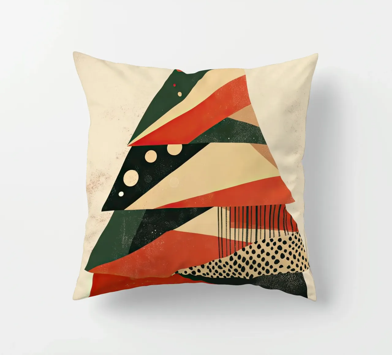 Kerstboom abstract decorative cushion by Imagine