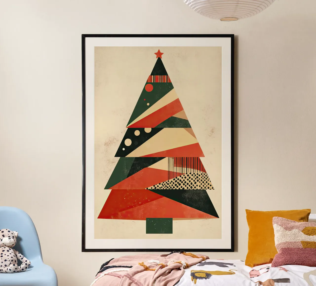 Kerstboom abstract poster by Imagine