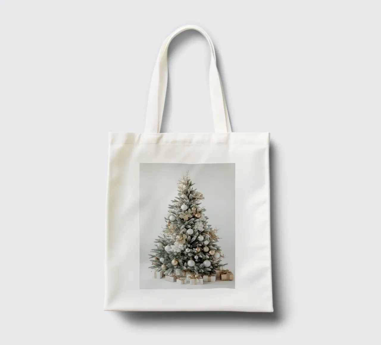 Albero di Natale con pacchetti borsa in juta da Imagine