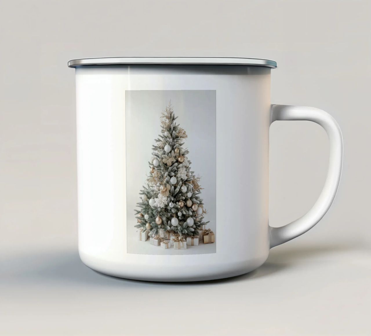 Albero di Natale con pacchetti tazza in smalto da Imagine
