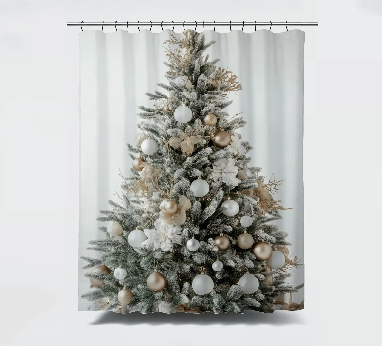 Albero di Natale con pacchetti tenda da doccia da Imagine