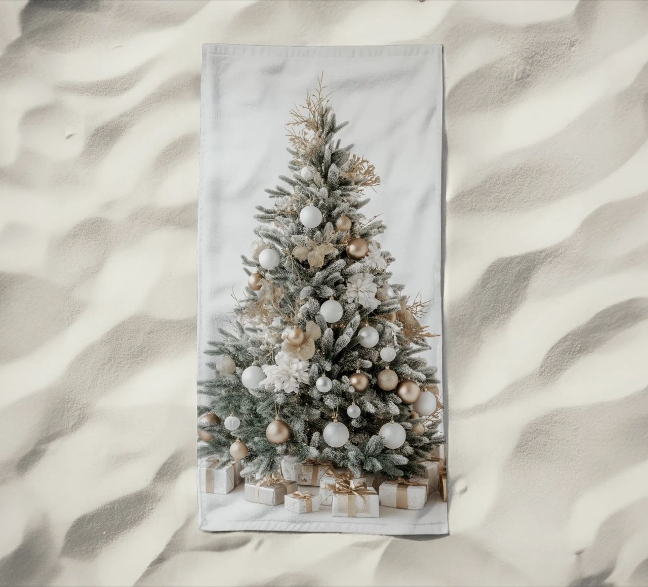 Albero di Natale con pacchetti telo mare da Imagine