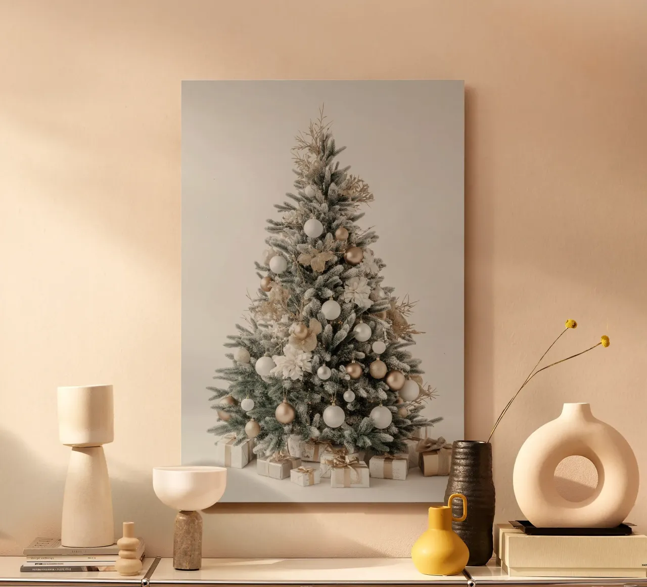 Albero di Natale con pacchetti alluminio dibond da Imagine