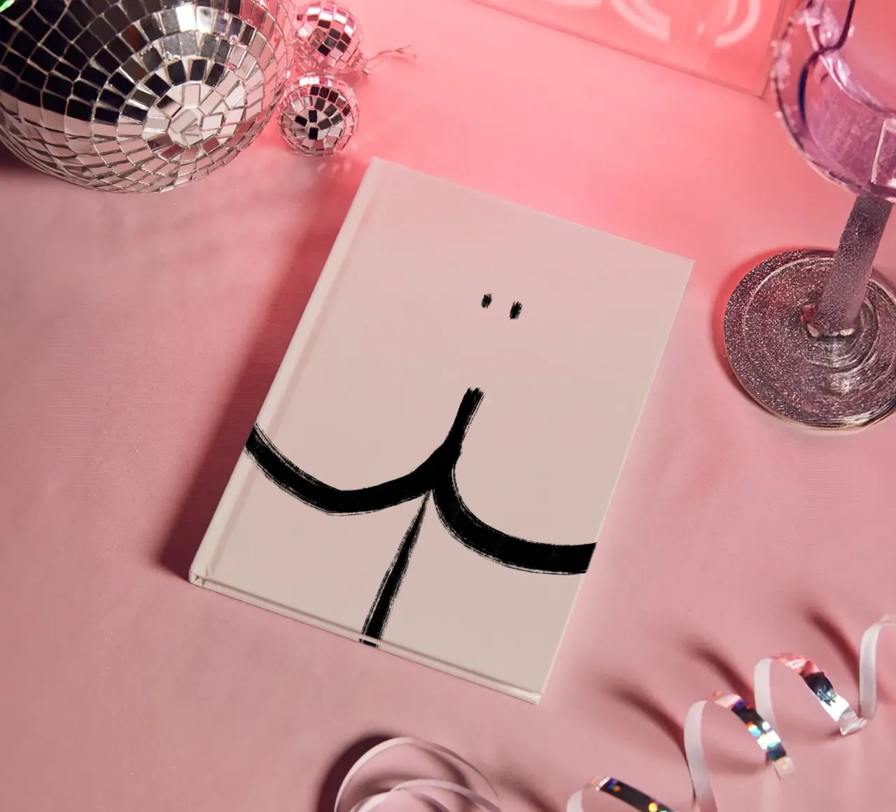 Alina Buffiere - Nude Look Butt notebook by The Artcircle