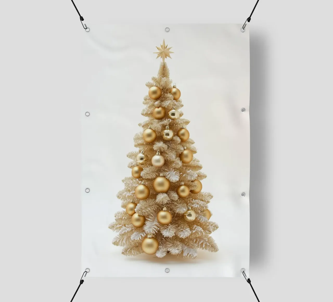 Albero di Natale d'oro telo in pvc da Imagine
