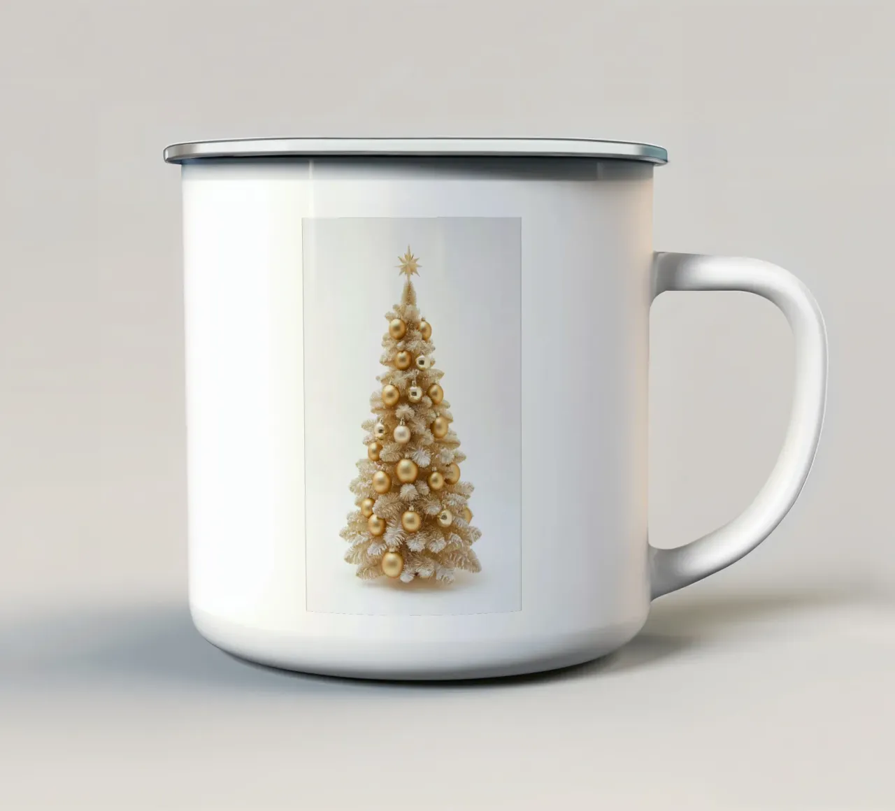 Albero di Natale d'oro tazza in smalto da Imagine
