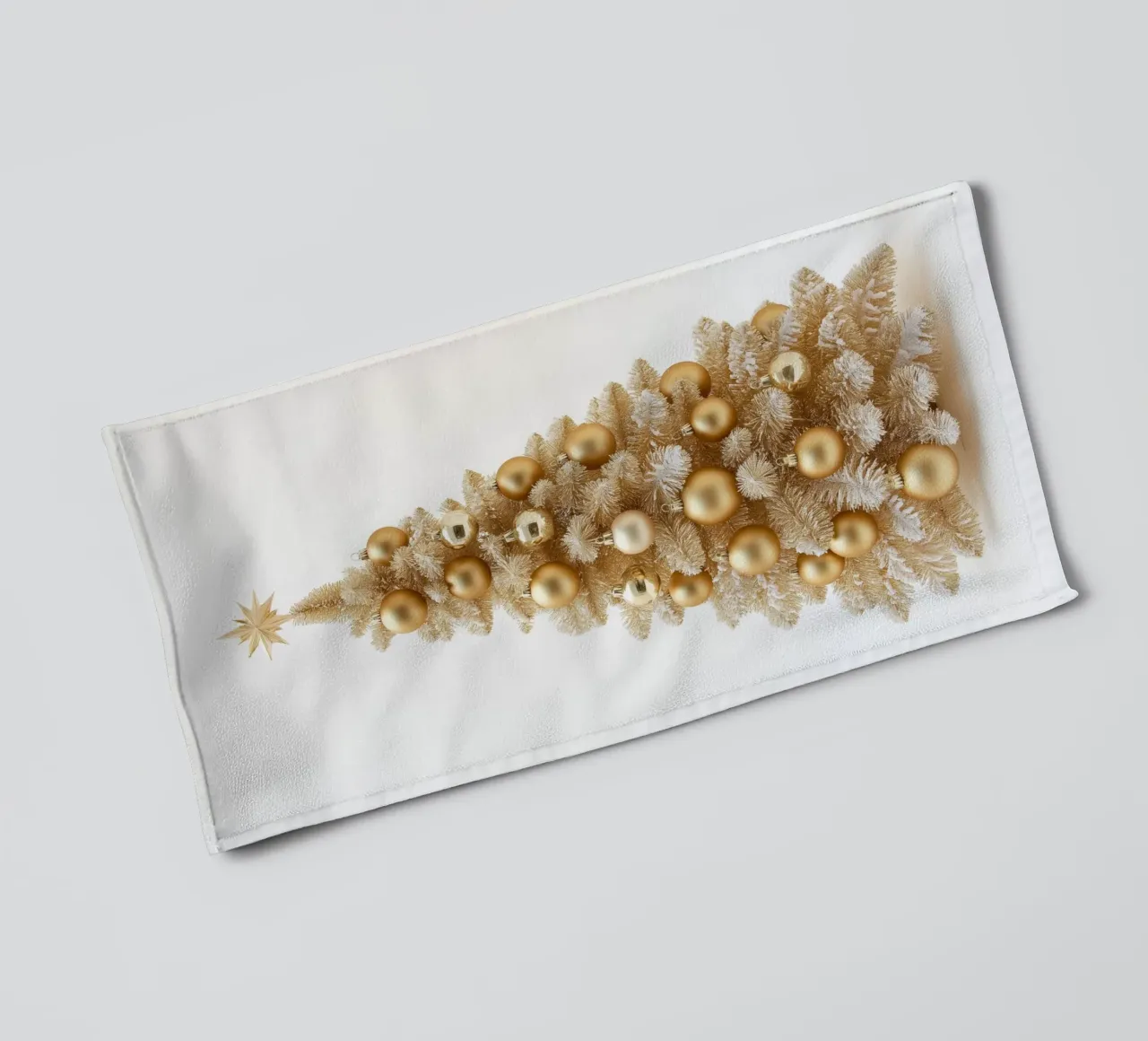 Albero di Natale d'oro asciugamano da bagno da Imagine