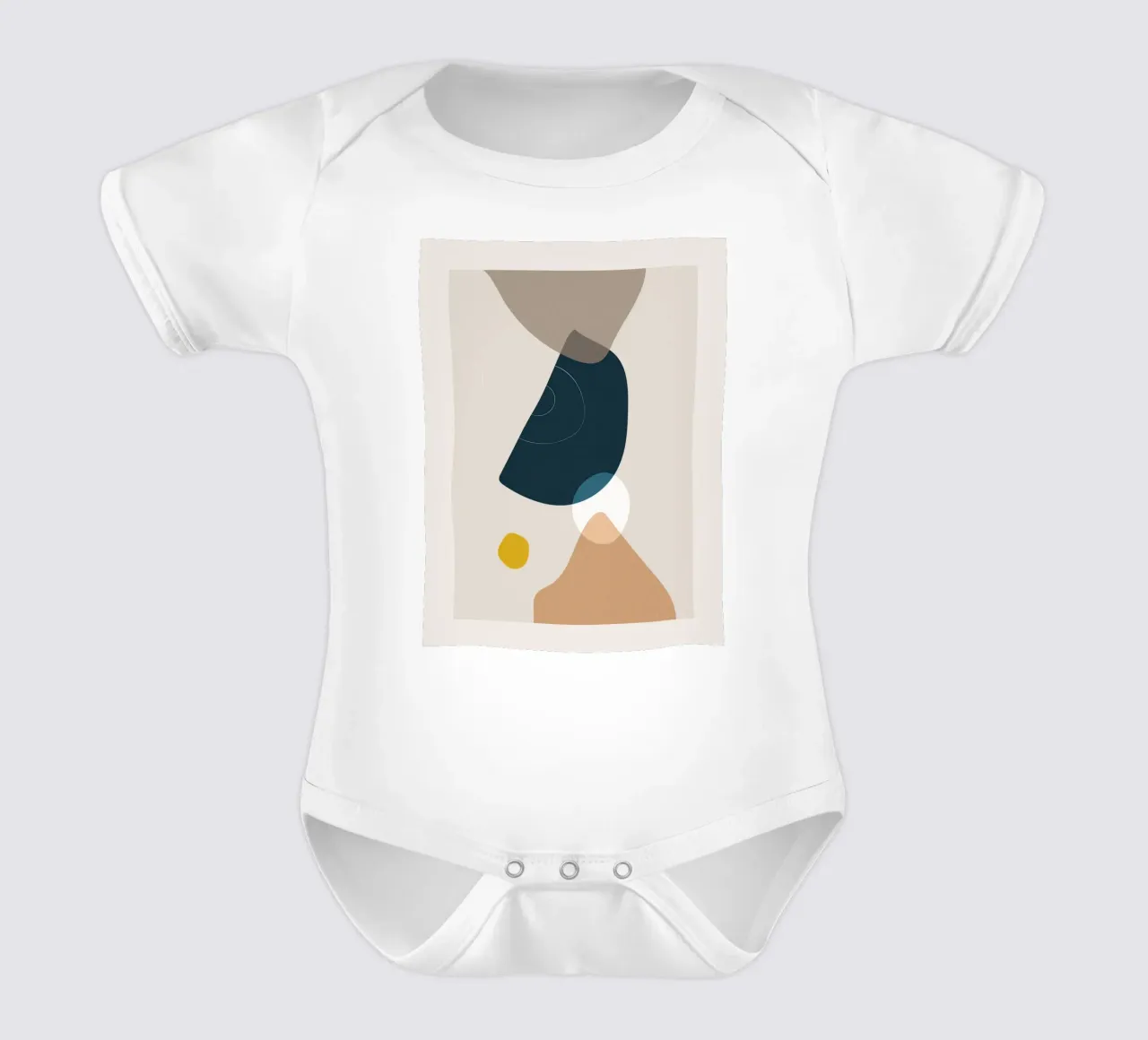 Forme astratte - Design minimalista body neonato maniche corte da Whole©