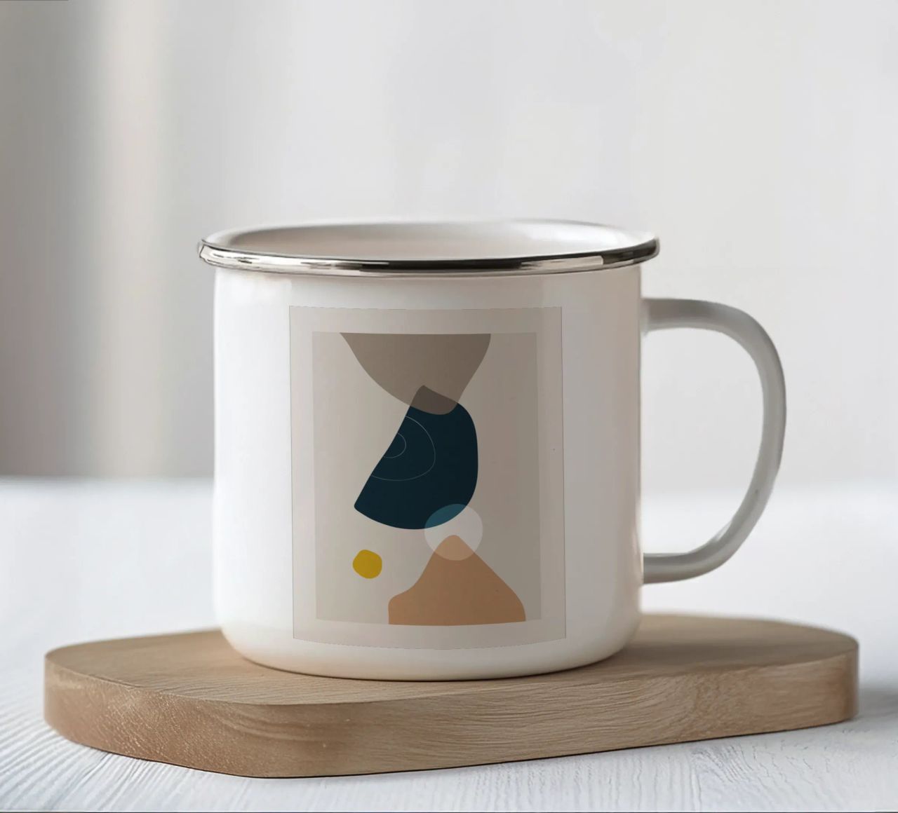 Forme astratte - Design minimalista tazza in smalto da Whole©