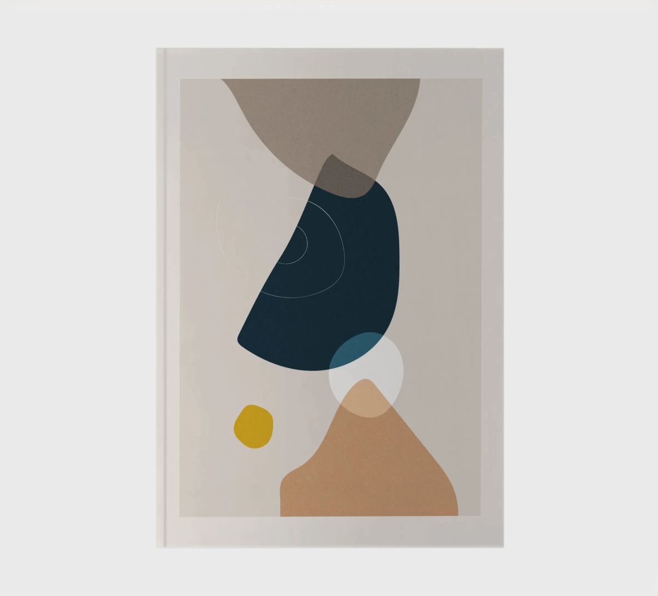 Abstract shapes - Minimalist design notebook by Whole©