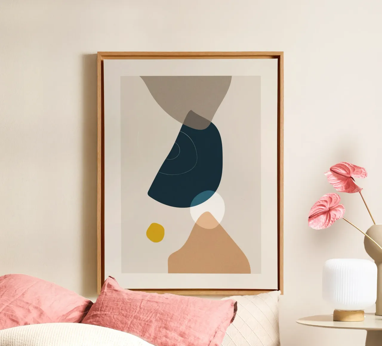 Formes abstraites - Design minimaliste toile avec Caisse américaine de Whole©