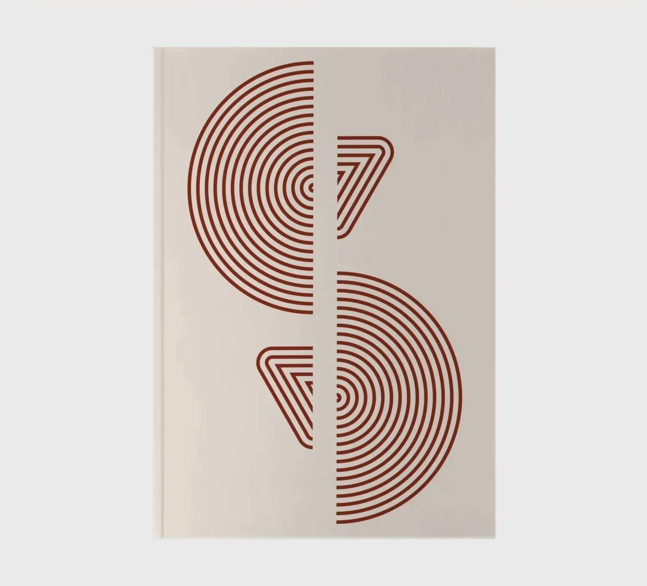 Geometrische Muster – Minimalistisches Design Notizbuch von Whole©