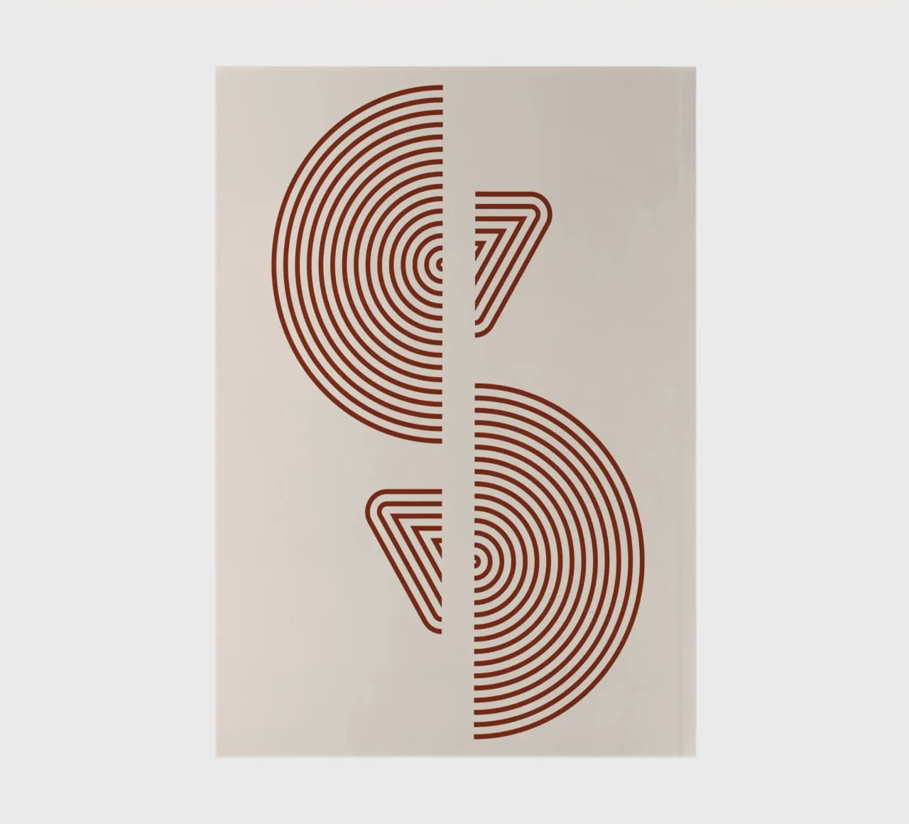 Geometrische Muster – Minimalistisches Design Notizbuch von Whole©