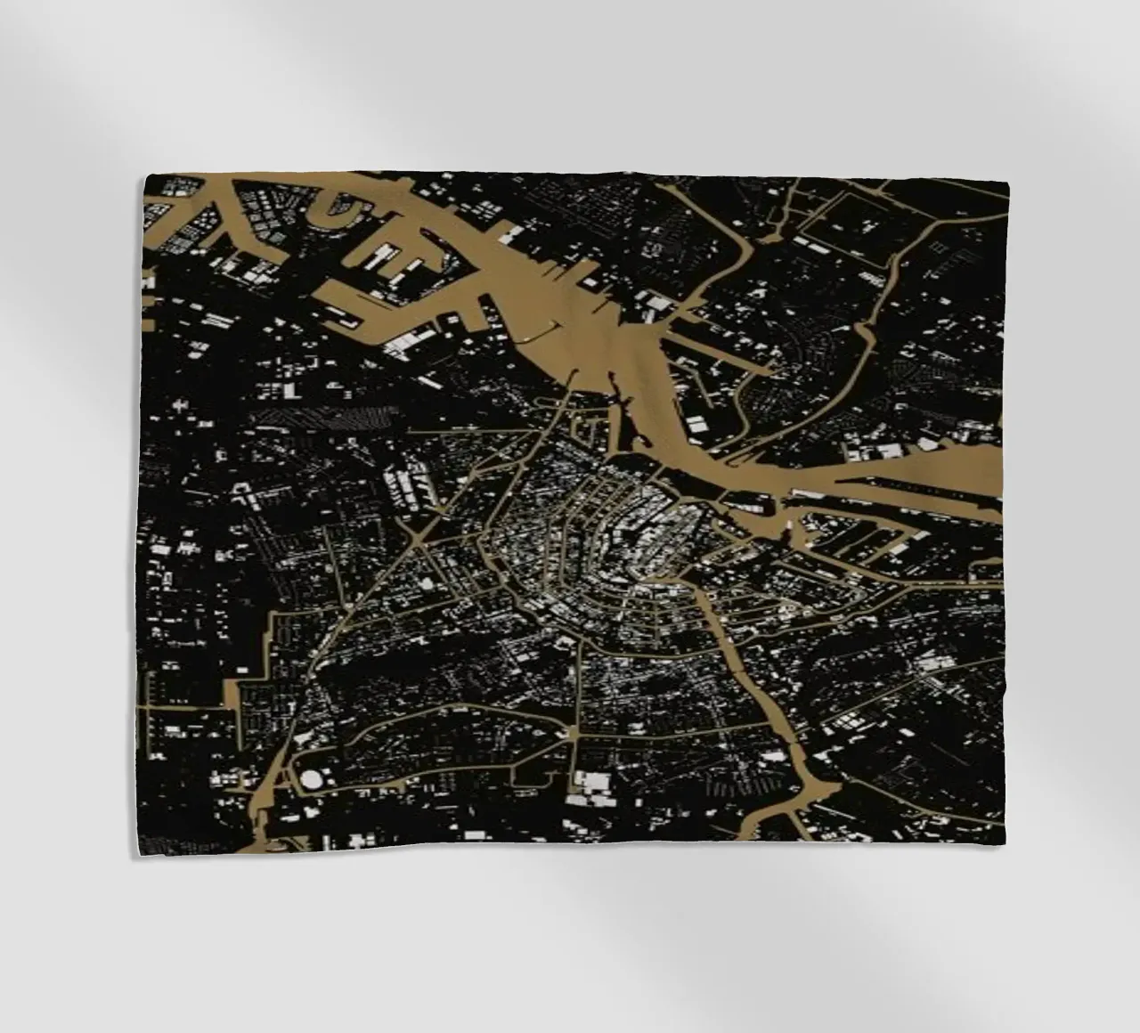 Amsterdam Brown telo mare da Urban Maps