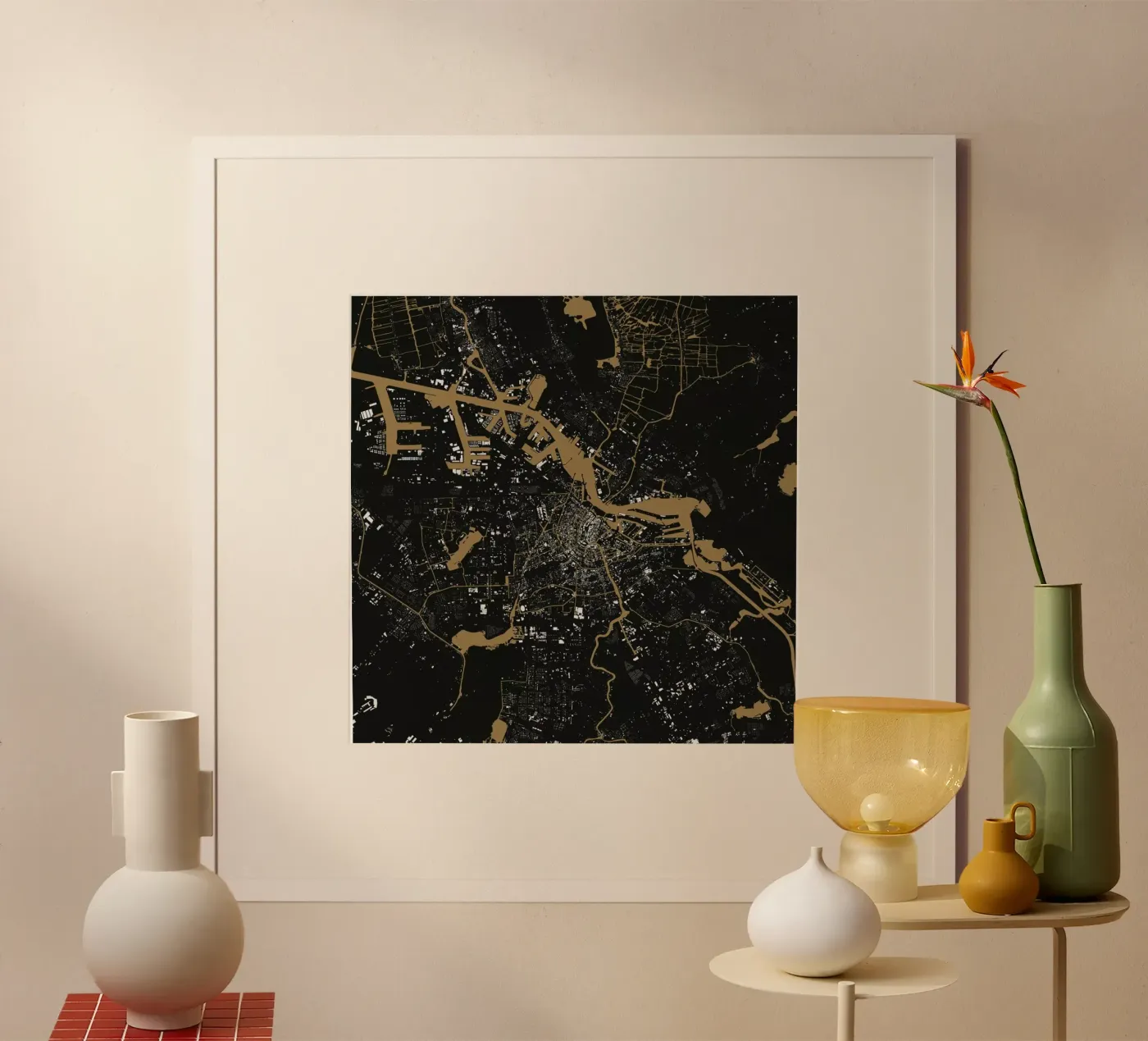 Amsterdam Brown poster da Urban Maps