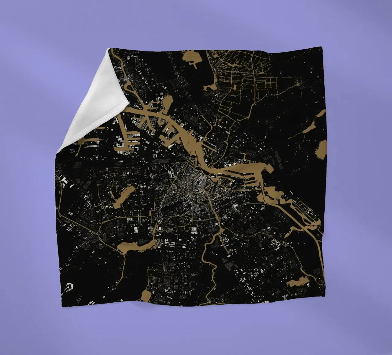 Amsterdam Brown coperta in pile da Urban Maps