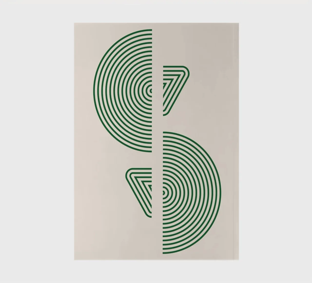 Motivo geometrico - Design minimalista verde diario da Whole©