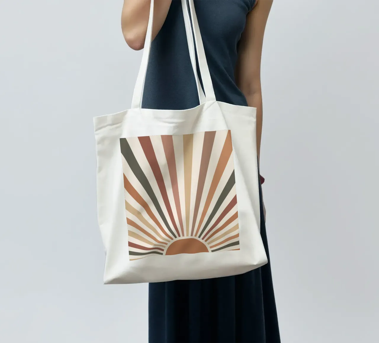 Raggi di sole retrò - Caldo design vintage borsa in juta da Whole©
