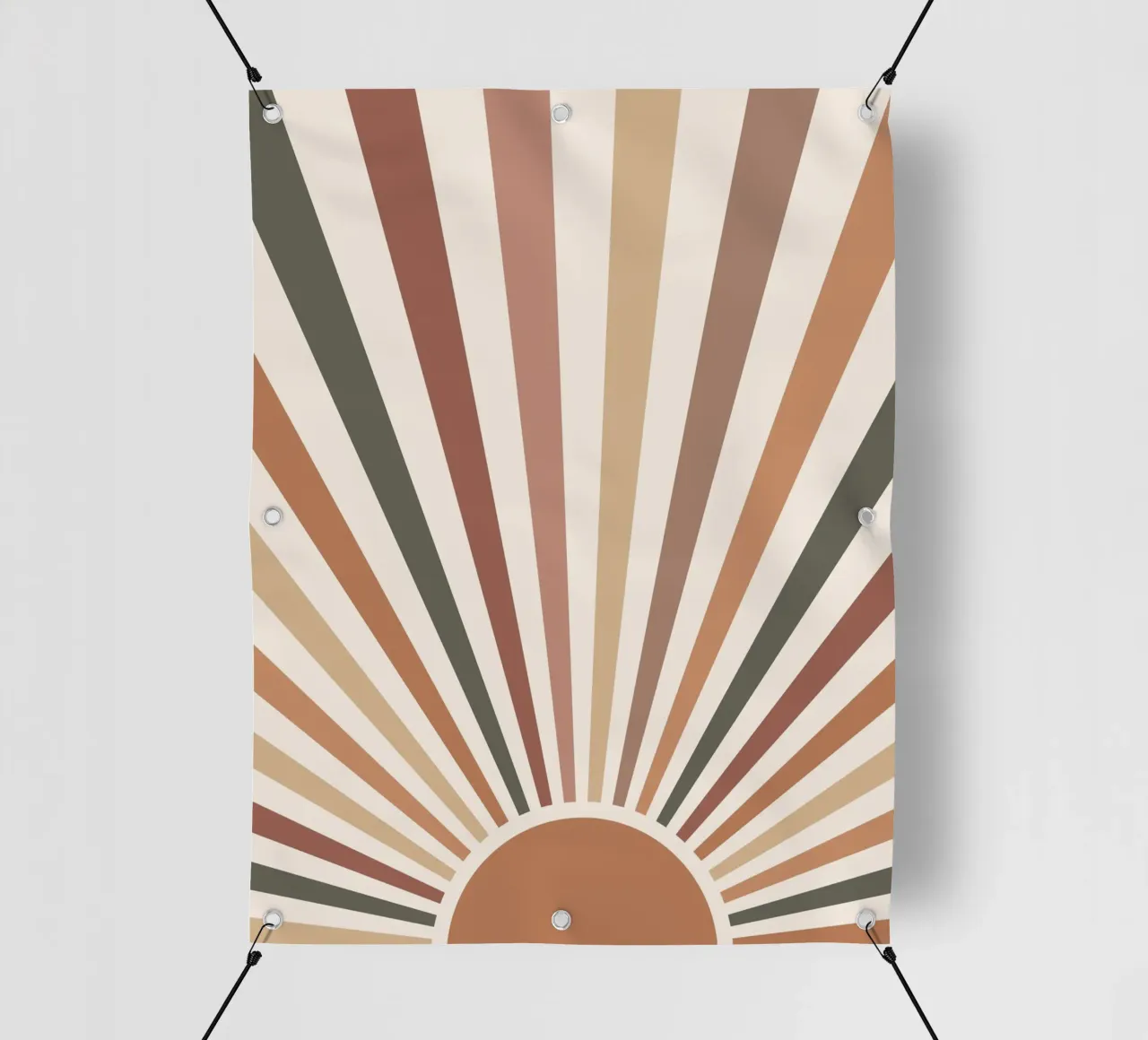 Raggi di sole retrò - Caldo design vintage telo in pvc da Whole©