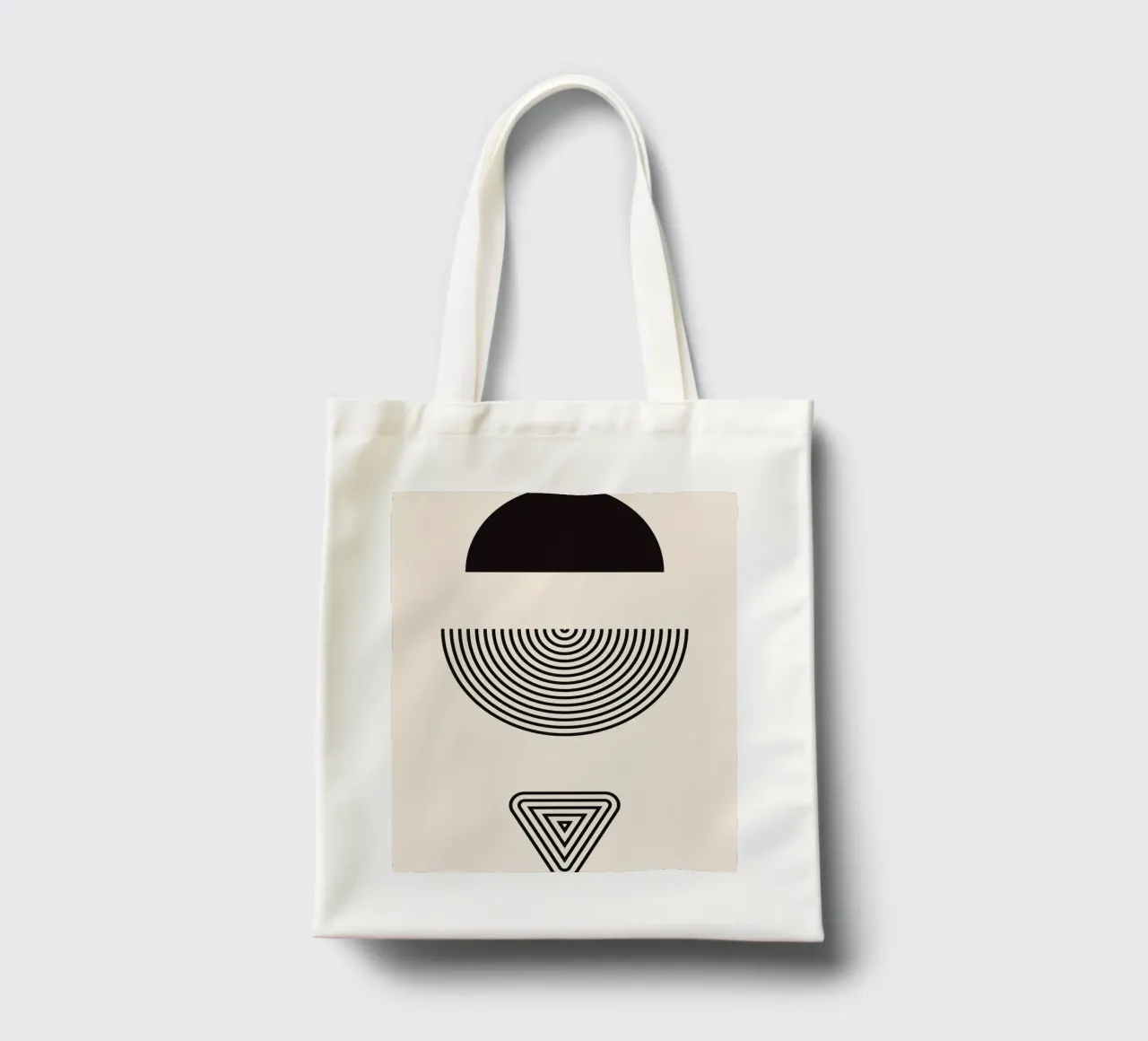 Simmetria geometrica - design moderno borsa in juta da Whole©