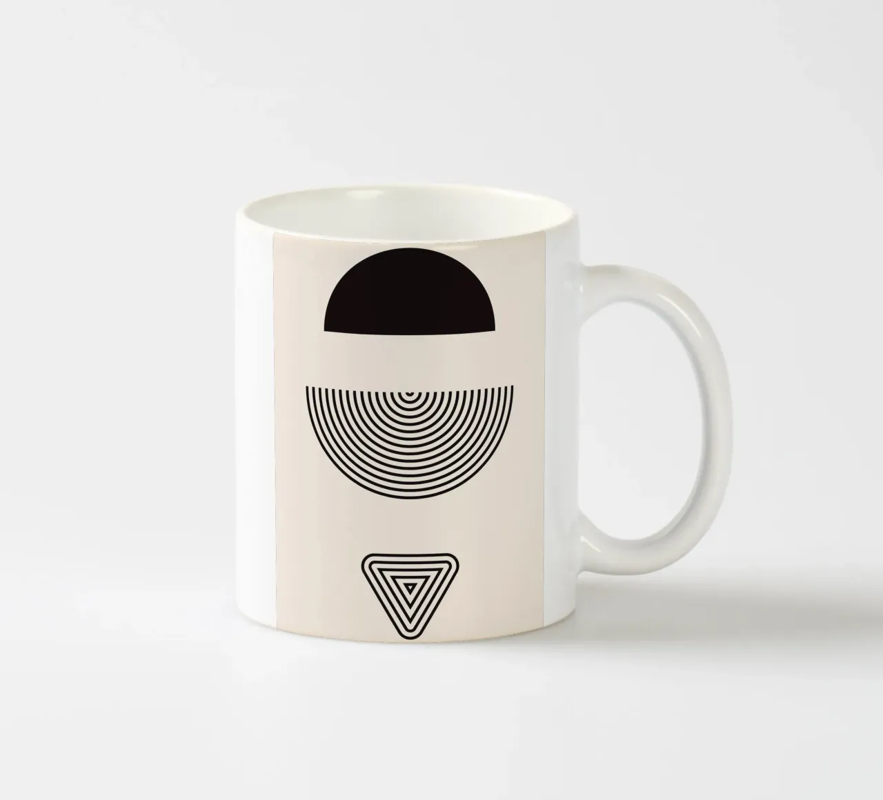 Simmetria geometrica - design moderno tazza in ceramica da Whole©