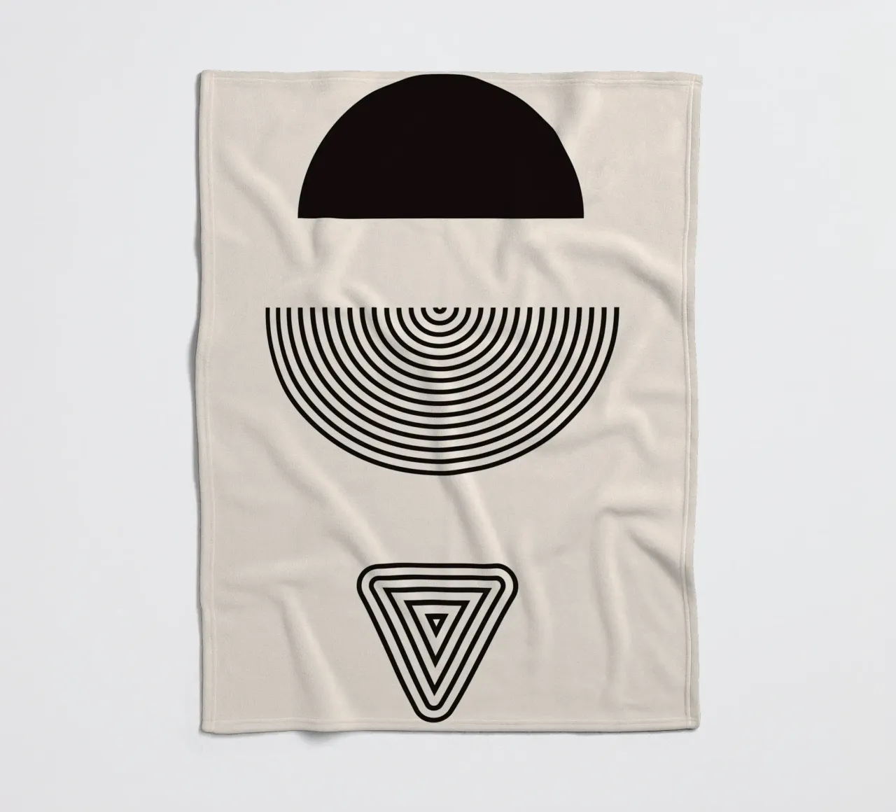 Simmetria geometrica - design moderno coperta in pile da Whole©