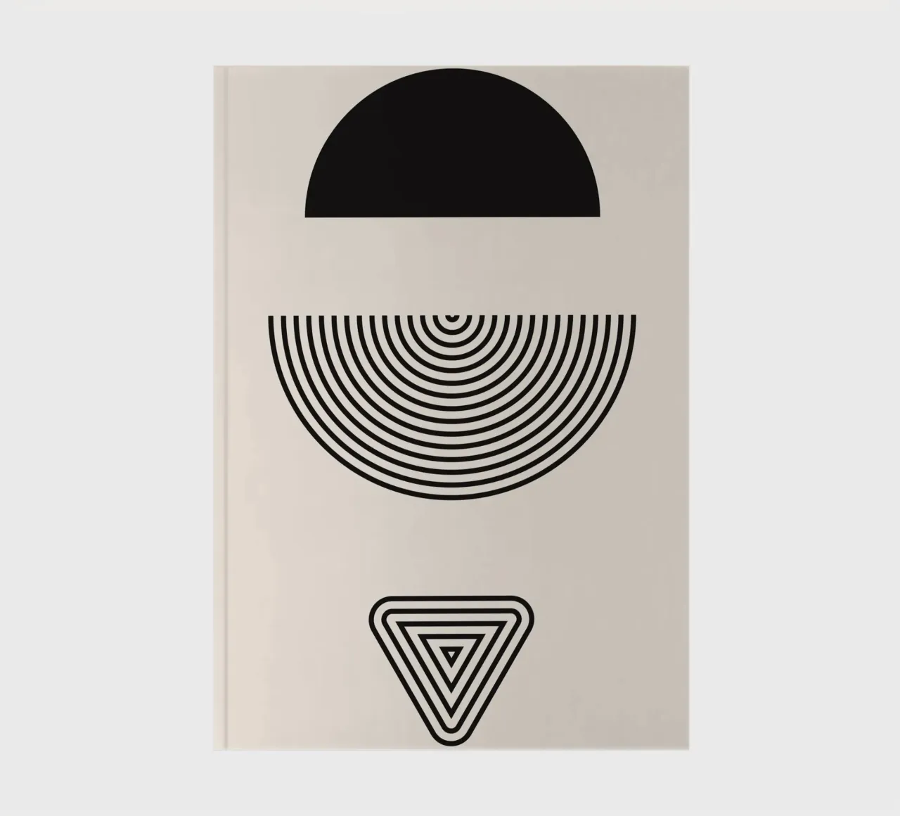 Geometric symmetry - modern design notebook by Whole©