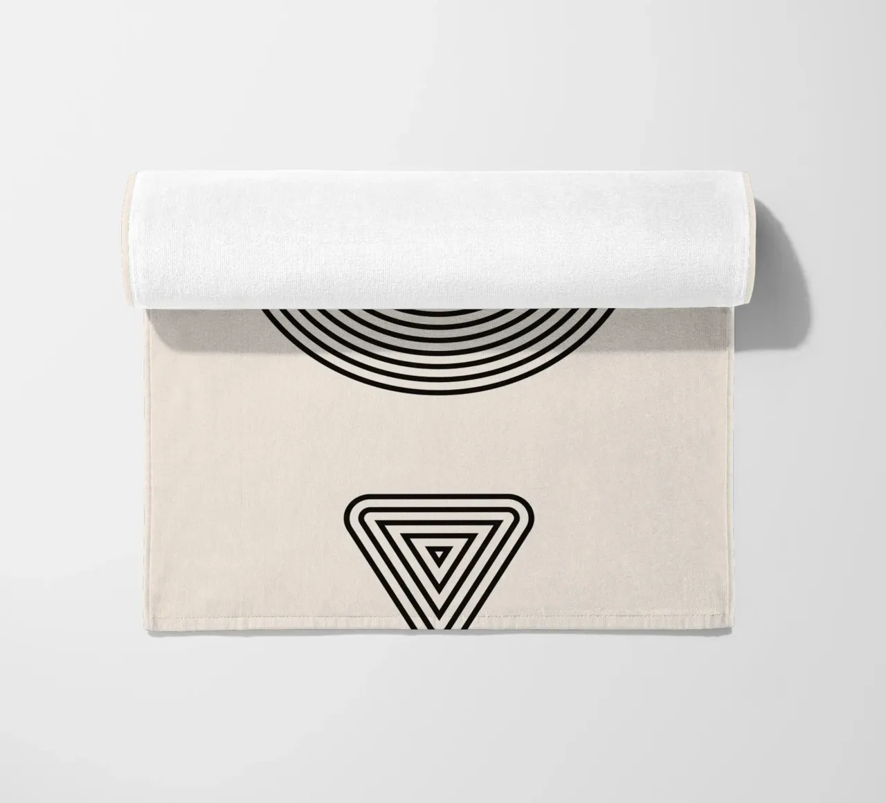 Simmetria geometrica - design moderno telo mare da Whole©