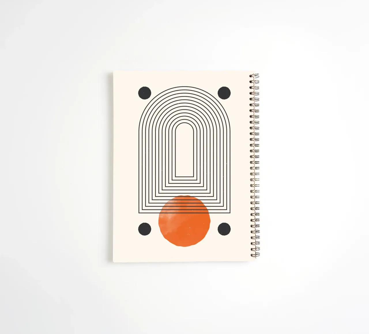 Abstract geometry - Modern line design spiral notebook by Whole©