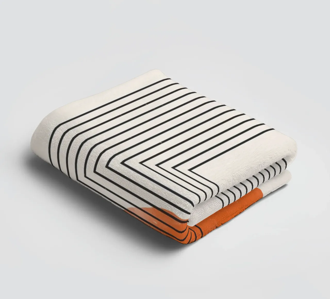 Abstrakte Geometrie – Modernes Linien Design Handtuch von Whole©