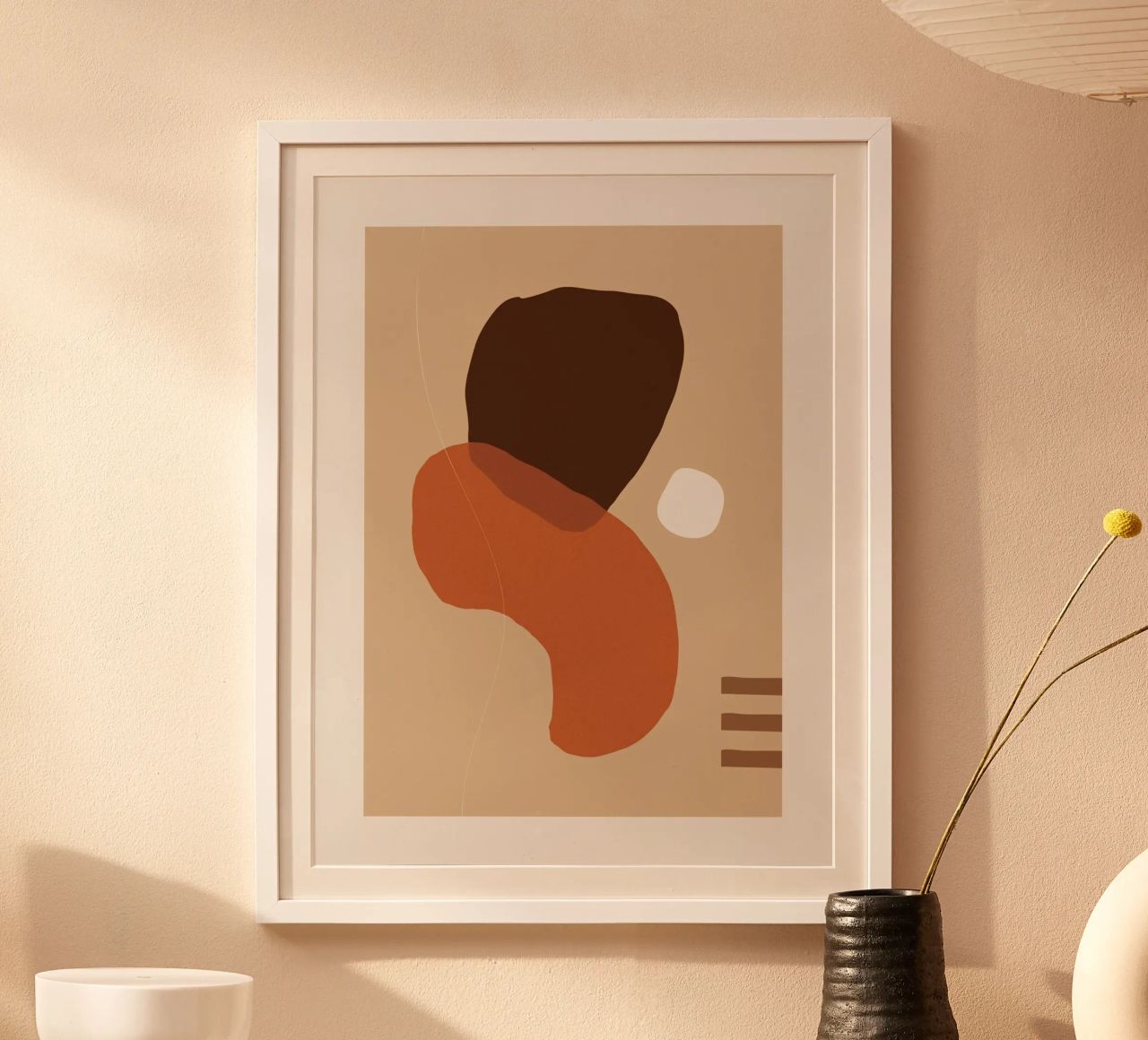 Formes abstraites - Tons chauds de terre poster de Whole©