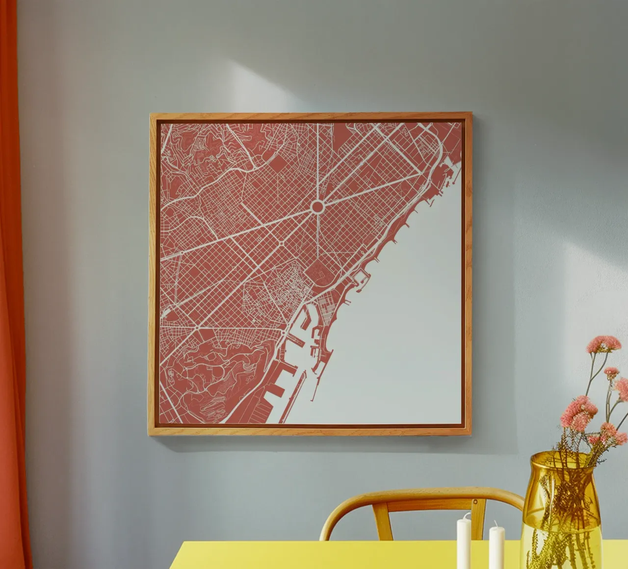 Barcelona Pink plexiglass da Urban Maps